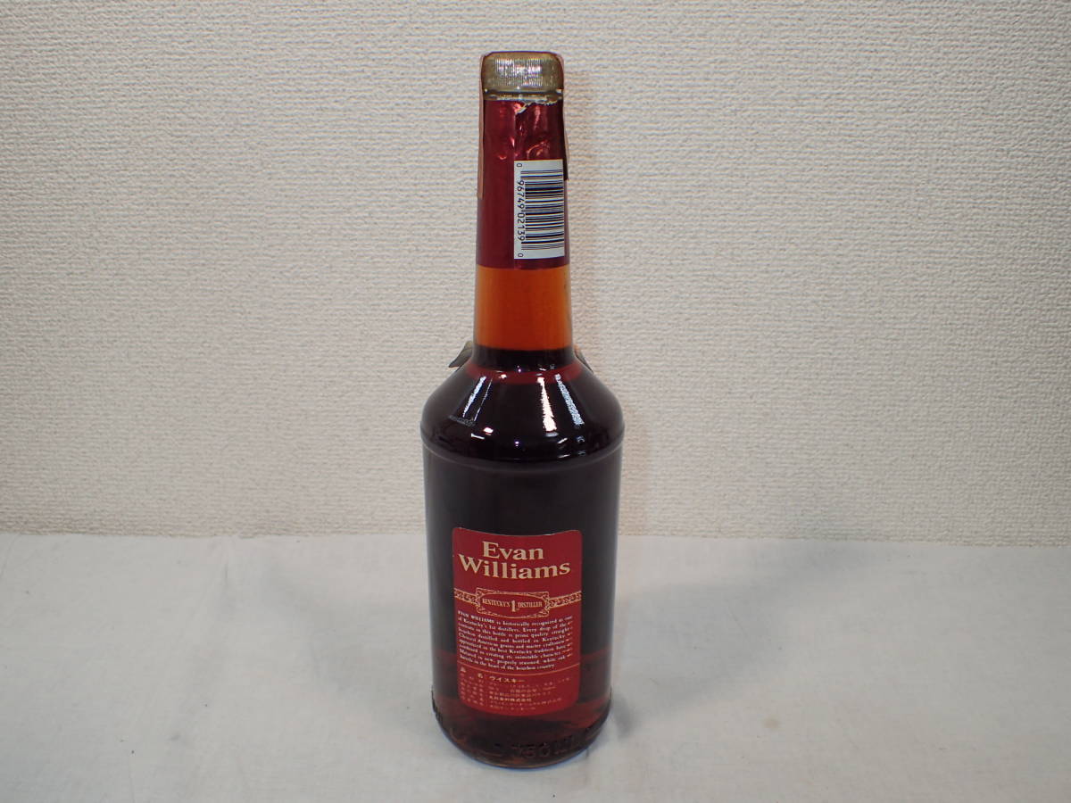 未開栓 】古酒 エヴァン・ウィリアムス15年 Evan Williams 
