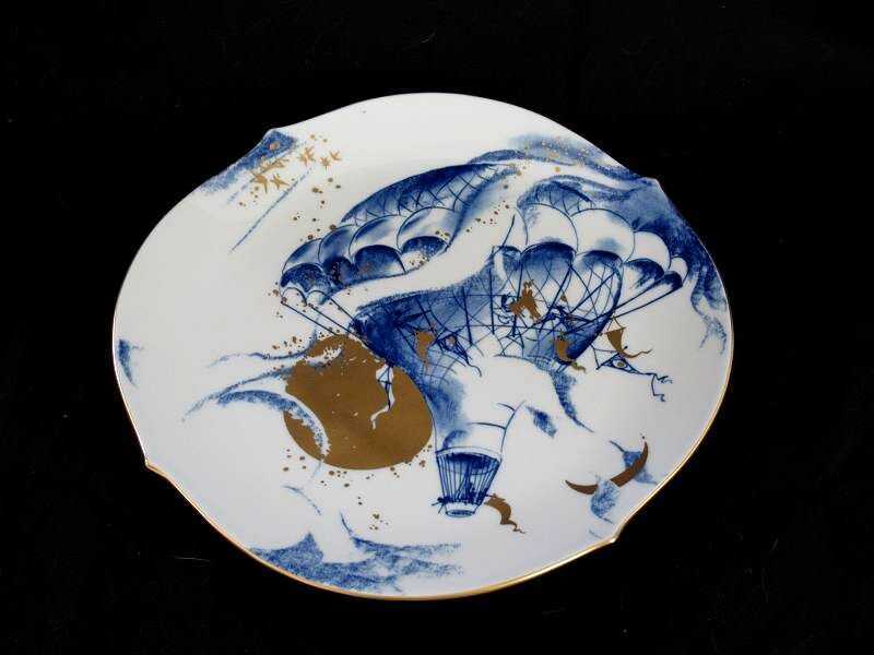 【美品】マイセン　イヤープレート　1998年　熱気球 ○1円 超美品 Meissen マイセン 1998年イヤープレート モンゴルフィ