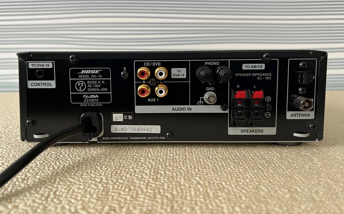 美品/動作OK】ステレオレシーバー/チューナーアンプ/BOSE RA-18
