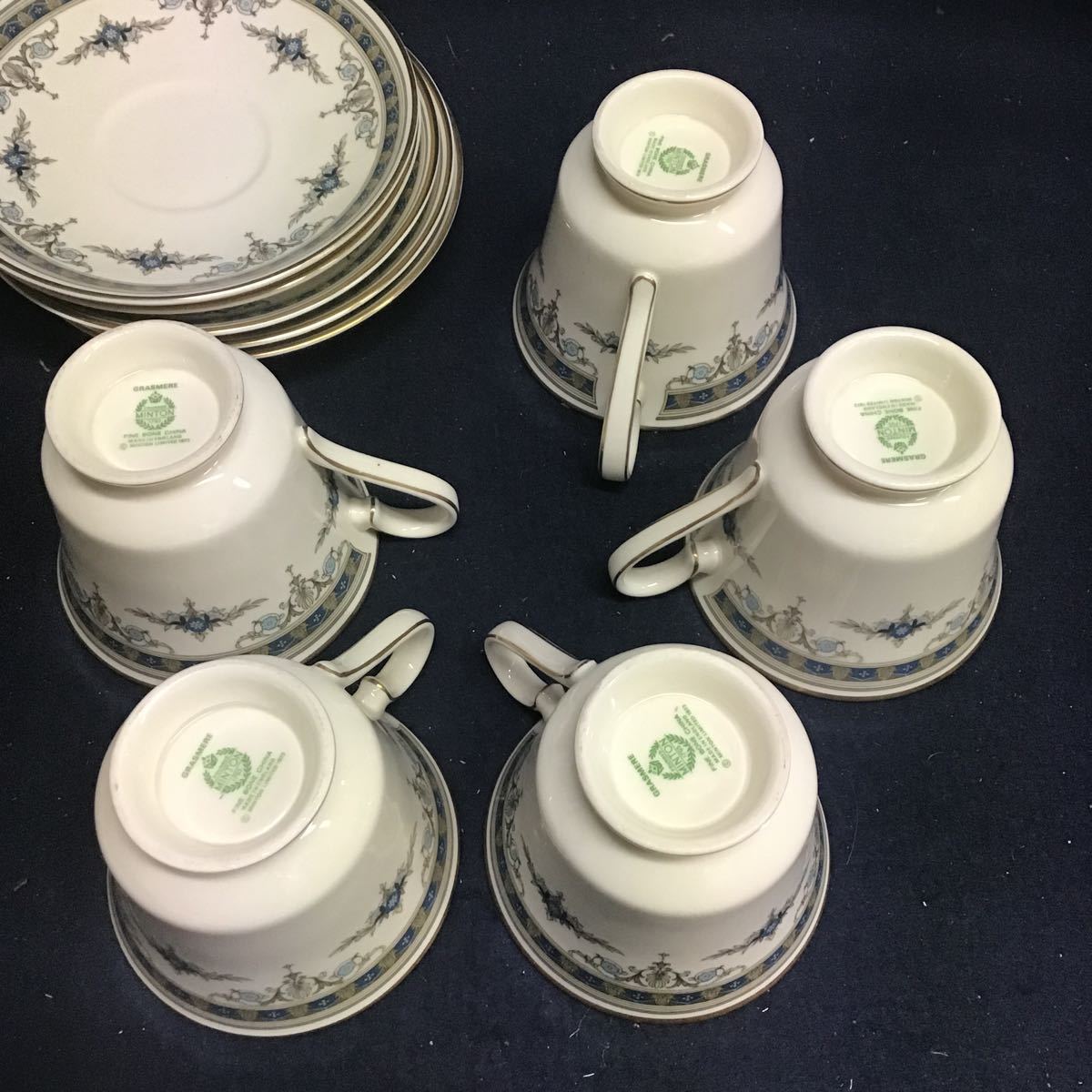 MINTON GRASMERE ティーカップ・ソーサー 2個セット - メルカリ