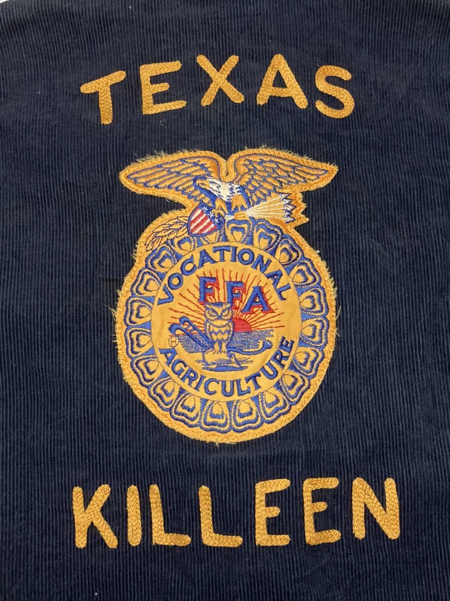 ◇ VINTAGE ◇ ヴィンテージ FFA JACKET TEXAS KILLEEN 希少レア 紺 