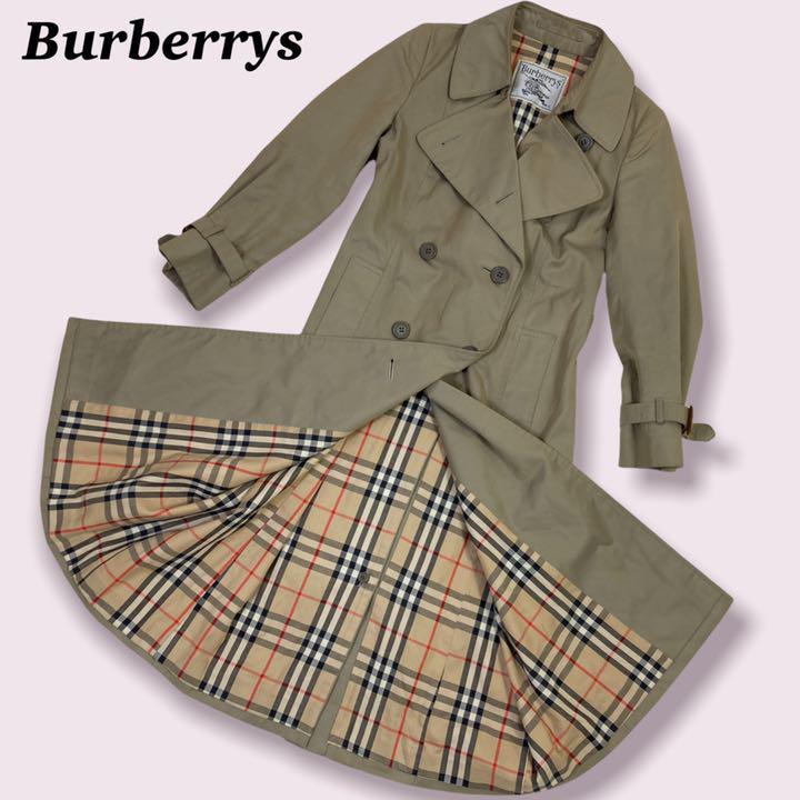 Burberrys トレンチコート ベルトあり ノバチェック 玉虫色 バーバリー