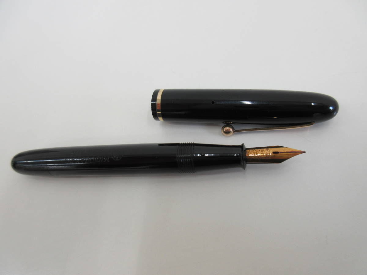 ペン先14KT MATSUZAKAYA 松坂屋 万年筆 FOUNTAIN PEN ブラック