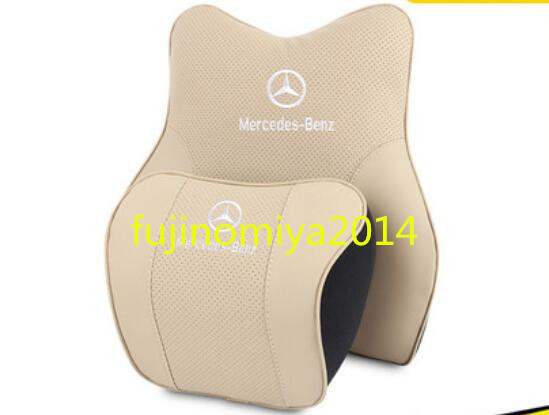 メルセデスベンツ | BENZ Mercedes-Benz（メルセデス・ベンツ） AMGロゴ入りき 車用記憶 通気性弾性 ネック ネックパッド（対応車種メーカーメルセデス・ベンツ ネックパッドメルセデスベンツ 車ヘッドレスト車載汎用 ☆メルセデス・ベンツ C ◇メルセデス・ベンツ ネックピローの通販 首
