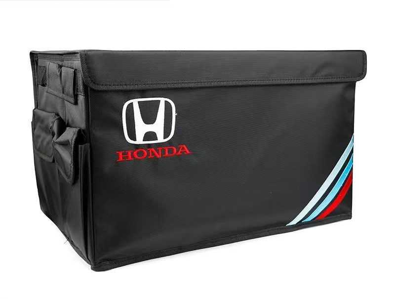 【新作登場，得価】 送料無料！Honda ソフト　長持ちする　 ソフト収納ボックス刺繍ロゴ入り 折り畳み 車用トランク収納ボックス