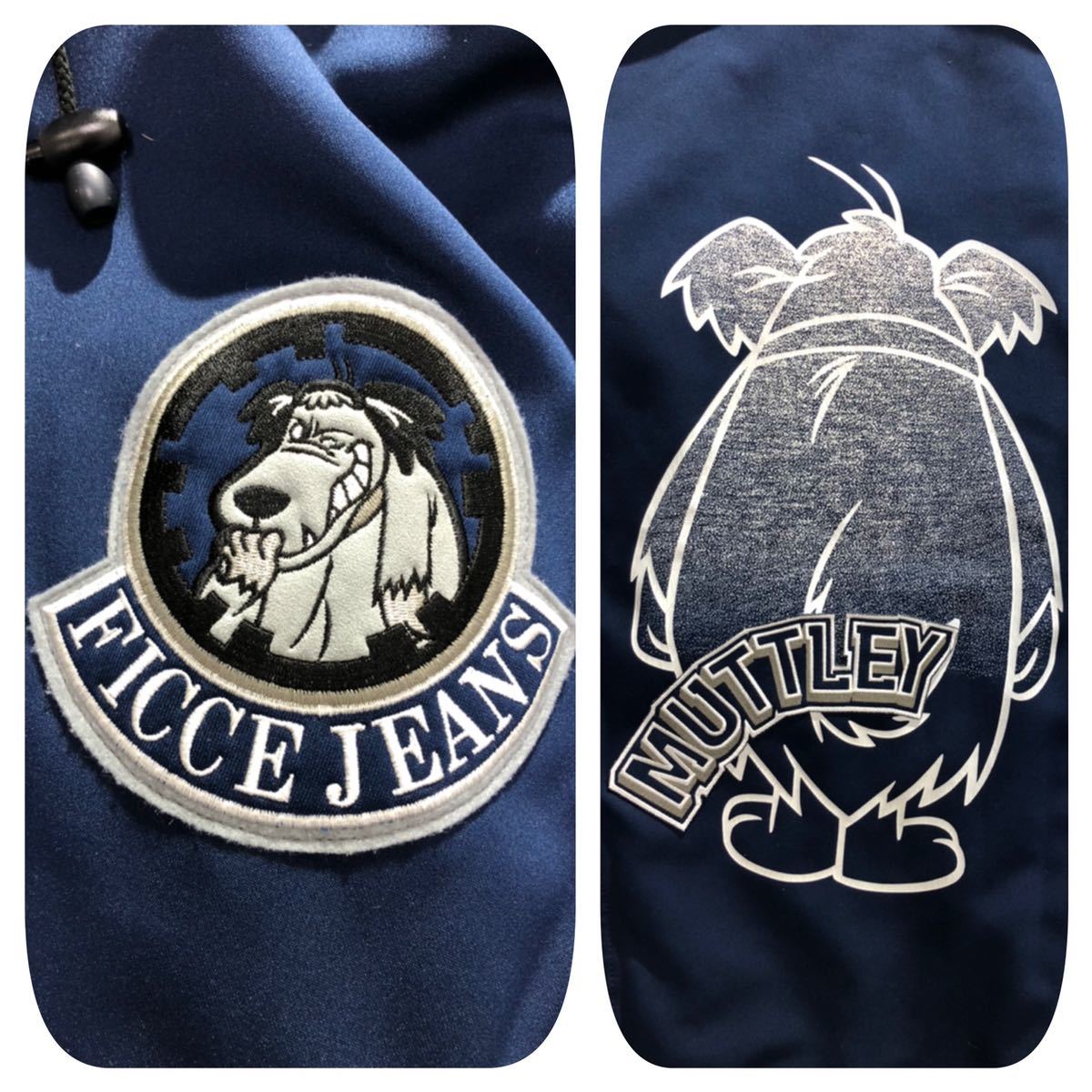 Ficce Jeans フィッチェ ジーンズ ドン小西 ロゴ ケンケンワッペン フルジップ フード付 ジャケット ネイビー ホワイト 2 Mサイズ 売買されたオークション情報 Yahooの商品情報をアーカイブ公開 オークファン Aucfan Com