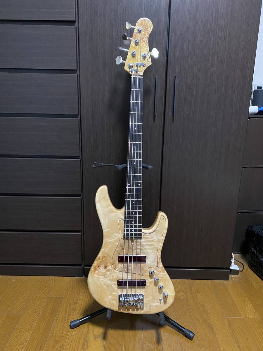 Phoenix/Bomber Bass/BB-5 Burl Chestnut Tune 徳永暁人(エレキベース 