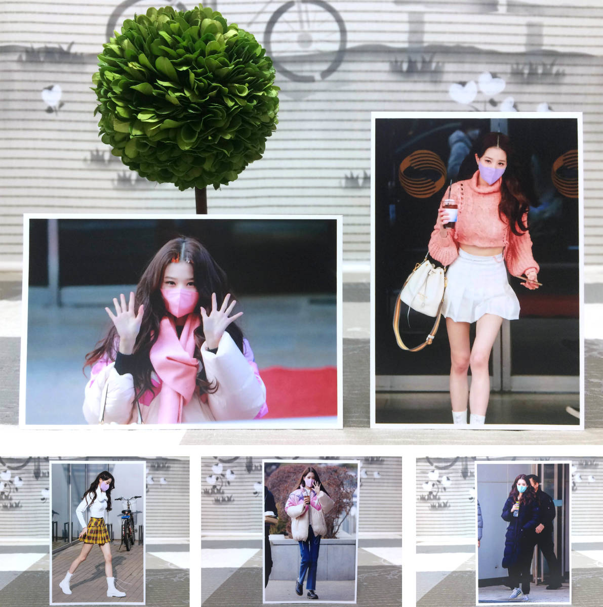 IZ*ONE☆チャン ウォニョン☆2022年2月☆出勤・私服姿☆韓国 FC生写真