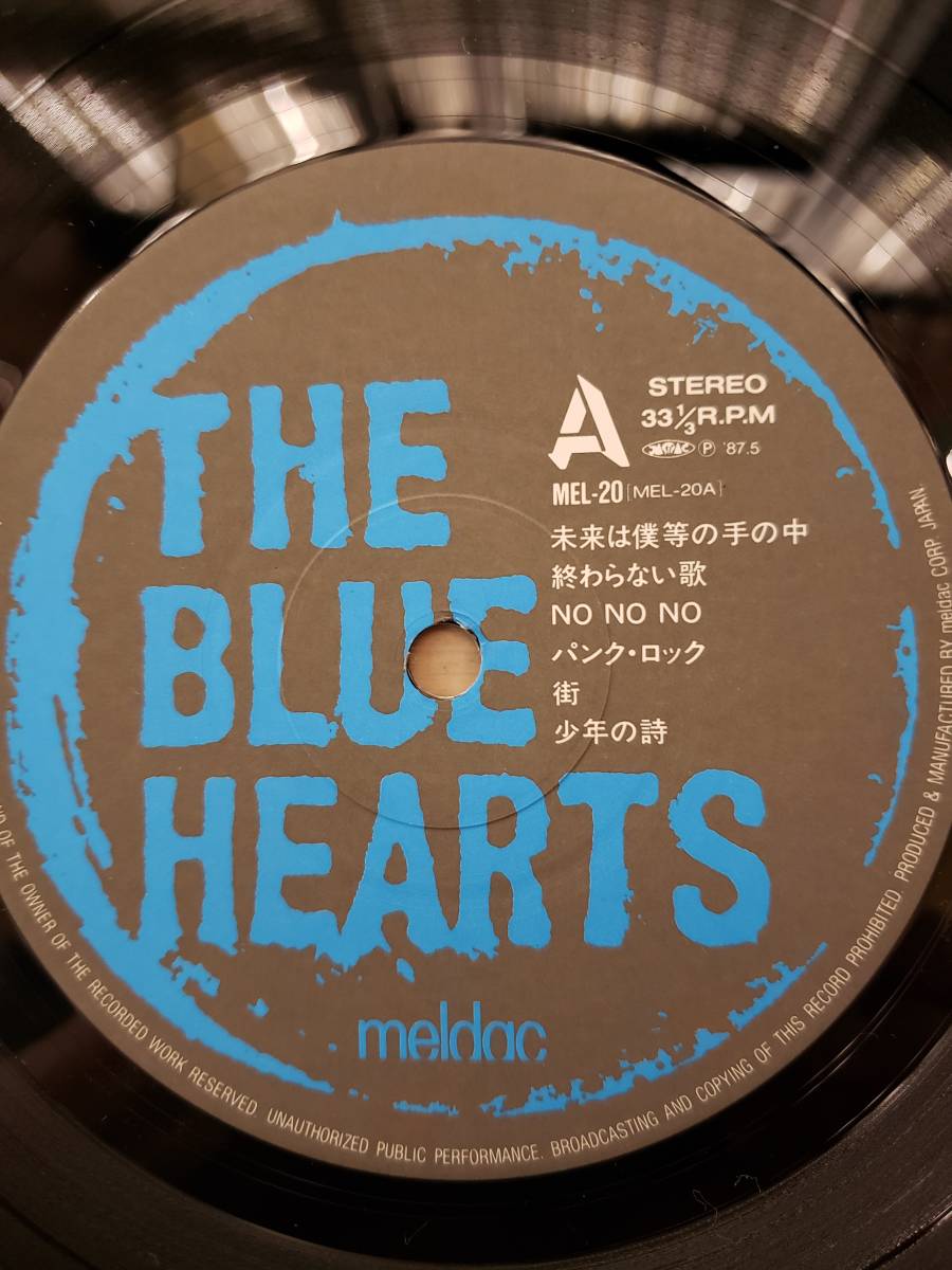 THE BLUE HEARTS LP初回 オリジナル ダンボール ジャケット 付属 THE BLUE HEARTS LP初回 オリジナル ダンボール ジャケット 付属