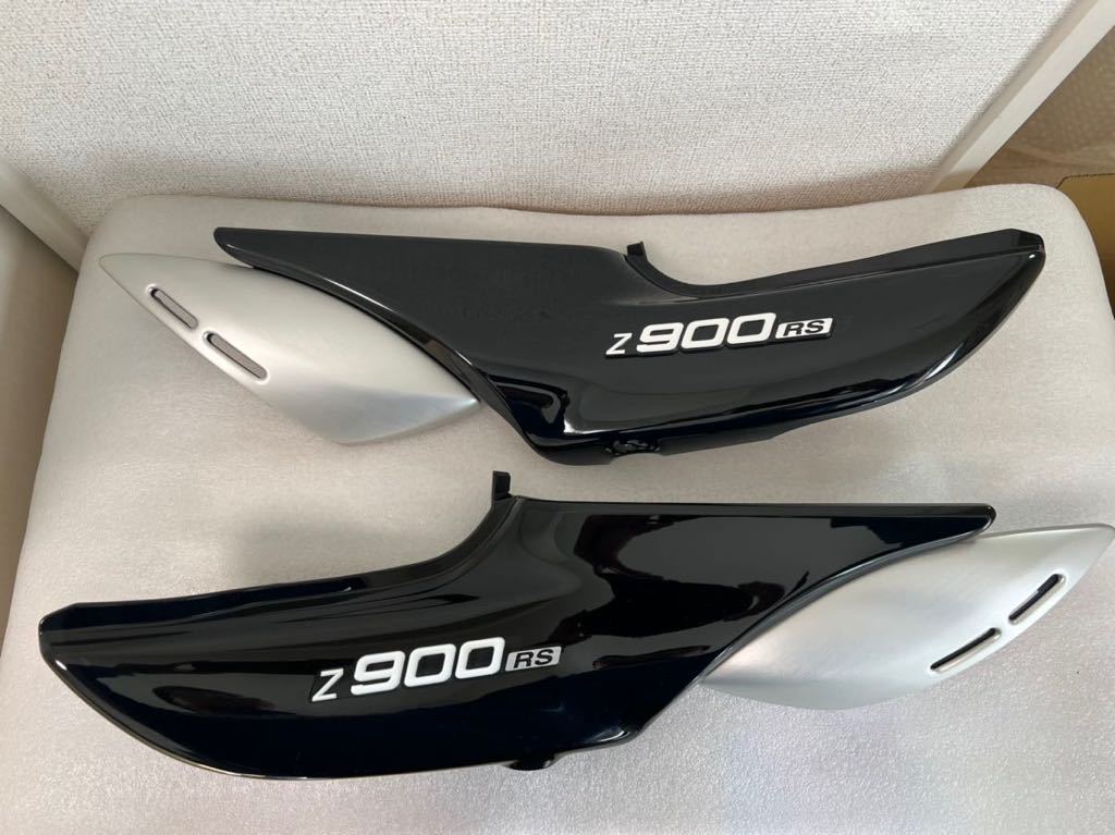 Kawasaki z900rs SE 純正サイドカバー　中古 本日限り価格✨ z900rs 純正 サイドカバー ブラック 左右 Z900RS 左右セット 純正 純正