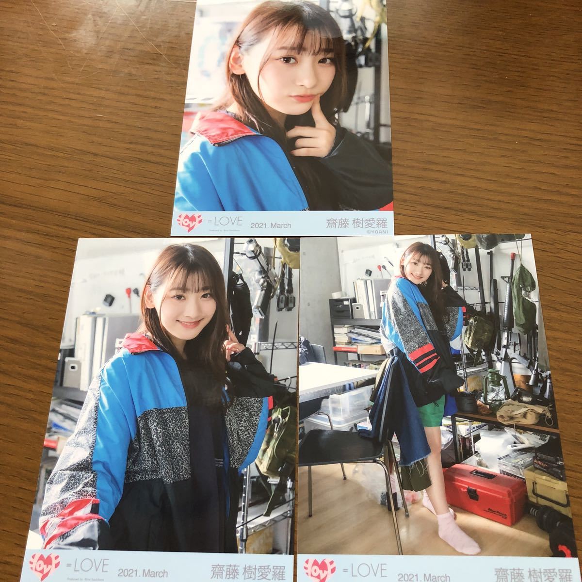 LOVE イコラブ 生写真 8thcw しゅきぴ MV 衣装 3種コンプ 齋藤樹愛羅 