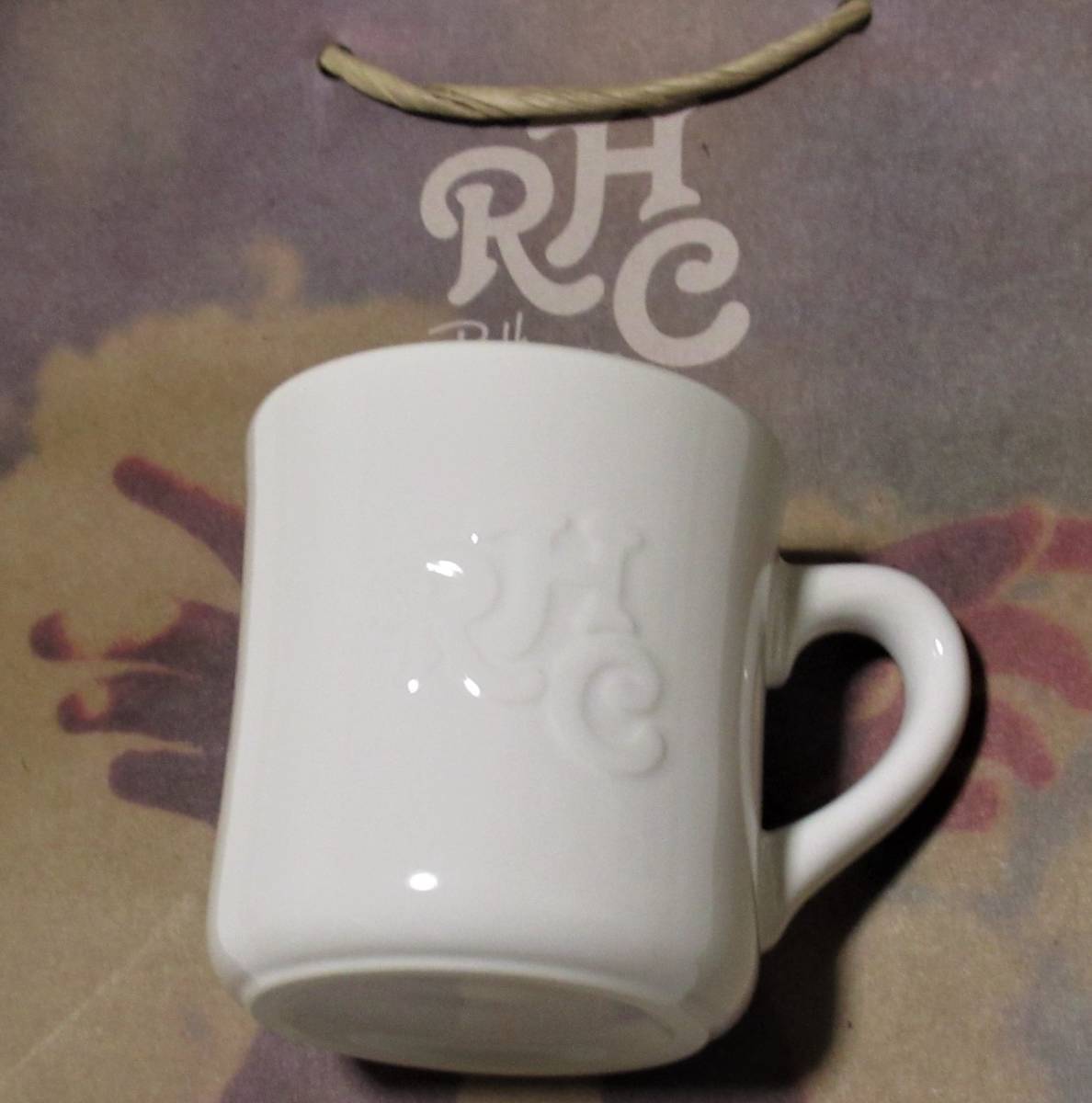 RHC Ron Herman ロンハーマン Emboss Logo Mug マグカップ ホワイト