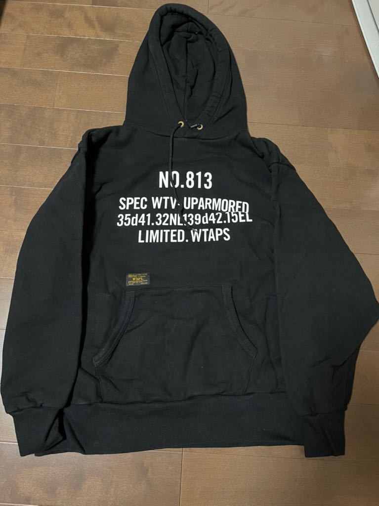 WTAPS 17AW 帰れる パーカー DESIGN HOODED COLLEGE M黒