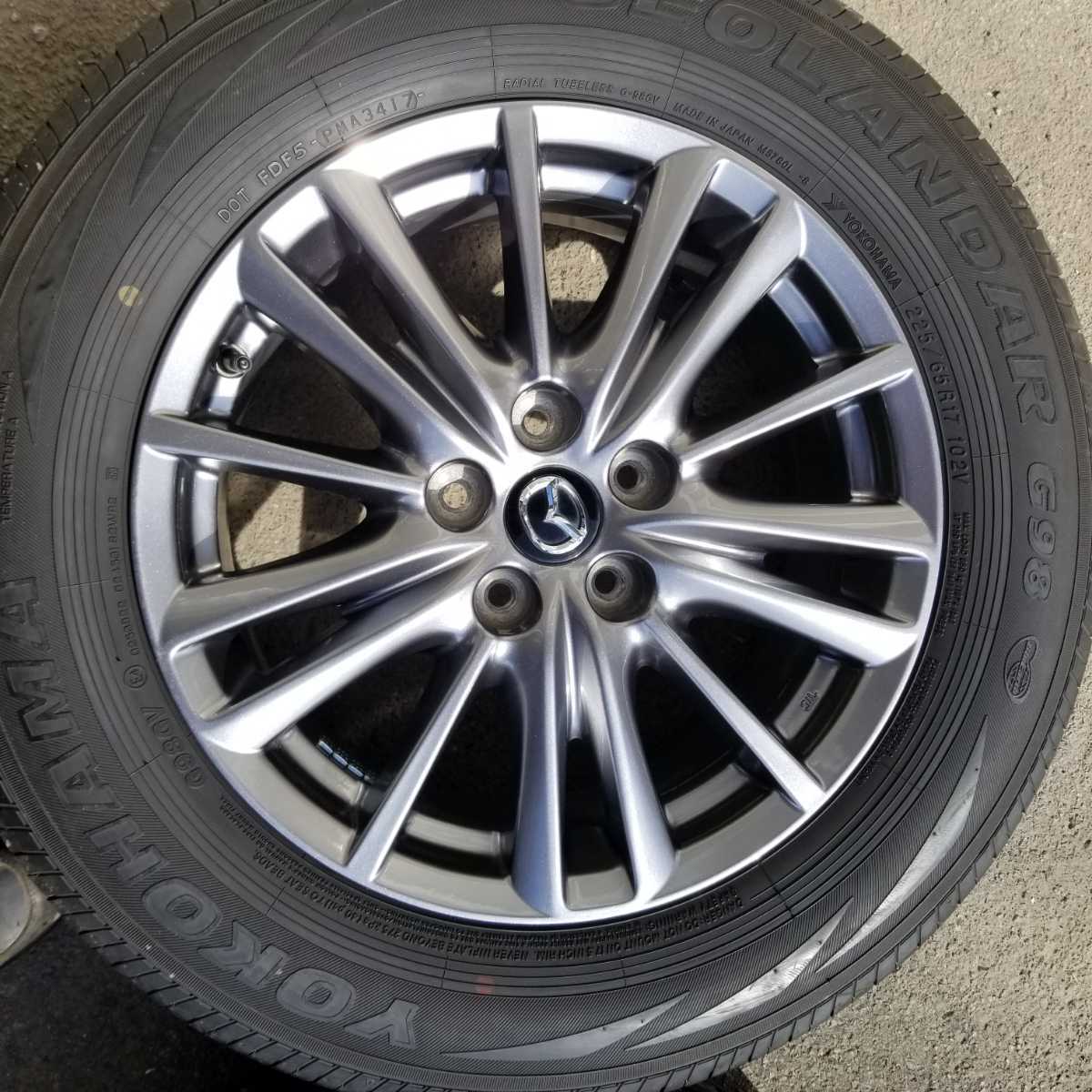 マツダCX5純正アルミホイール、タイヤセット 中古品 純正アルミ 17 