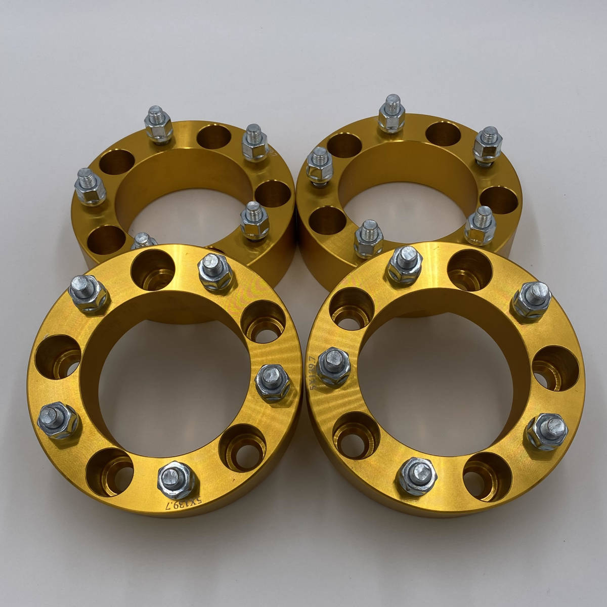 訳あり ジムニー 60mmワイドトレッドスペーサー ゴールド 4枚 PCD139.7 ...