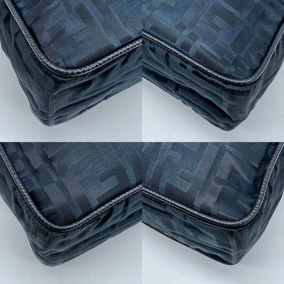 1円【美品 超希少】FENDI フェンディ ズッカ柄 ナイロンジャガード 