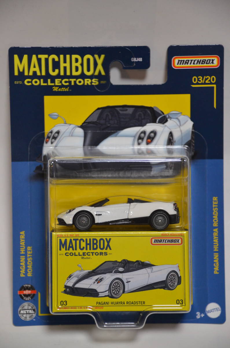 Voiture Miniature Matchbox Collector Pagani Huayra Roadster 03/20 - HFL77 - Neuf - Thaïlande
