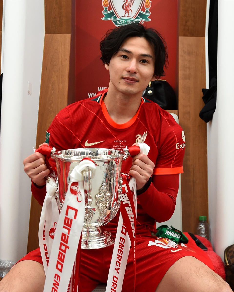 選手用リバプール南野拓実 ユニフォーム 2022カラバオカップ決勝戦