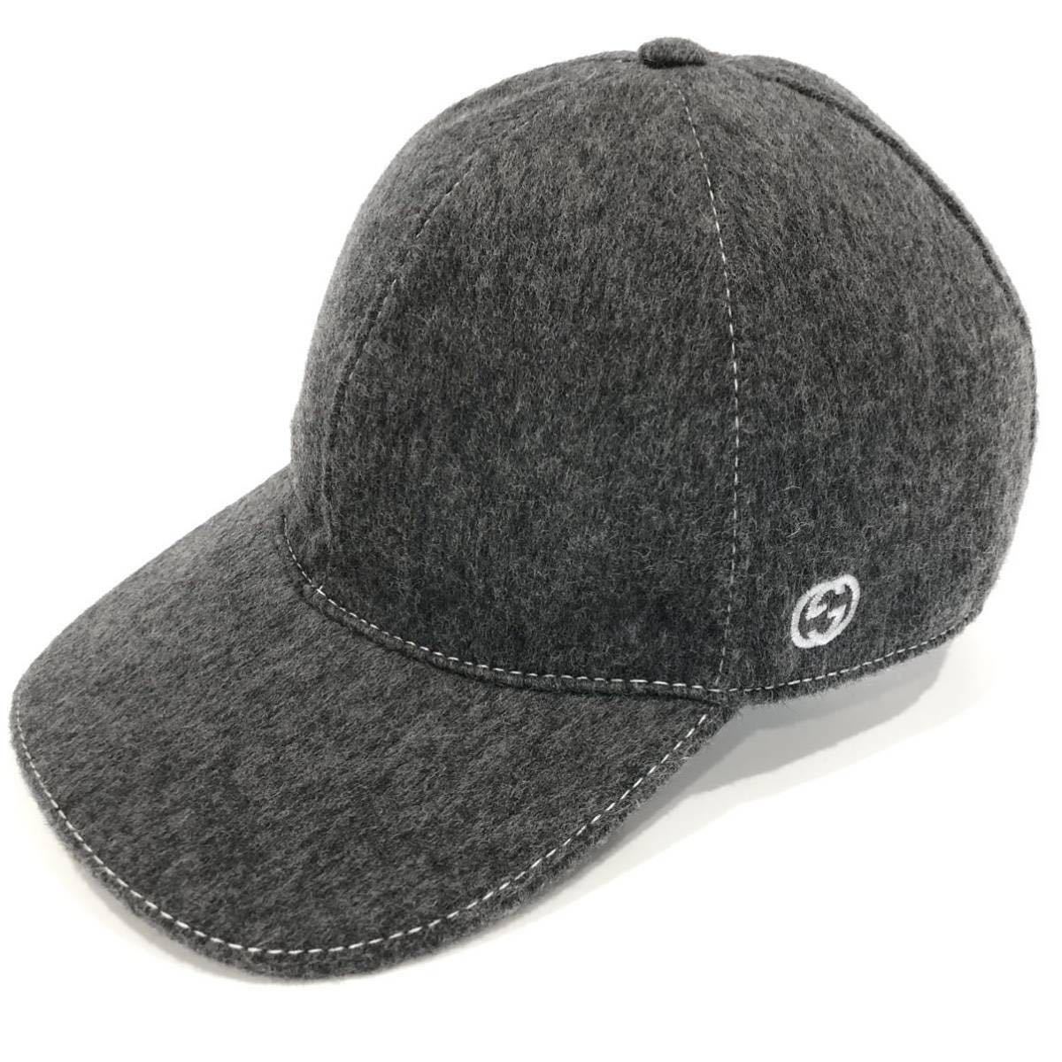 美品 GUCCI グッチ 353505 4H003 1200 ベースボールキャップ HAT BAS 