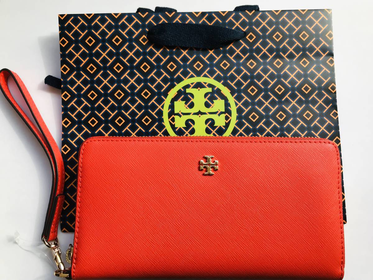未使用美品‼️】トリーバーチ 長財布 ラウンドファスナー レッド Tory 
