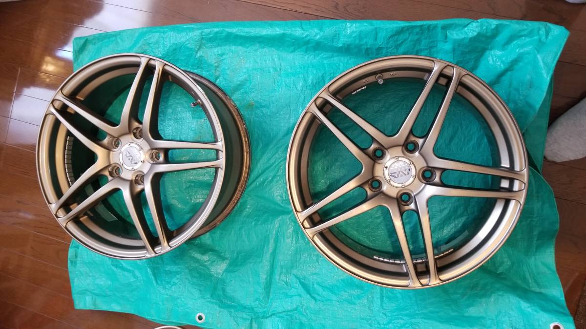 送料無料】yokohama avs model 5 17インチ 7j +45 2本 114.3 zc31 32  