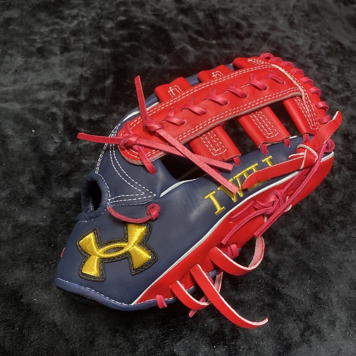 未使用 アンダーアーマー 軟式 オーダー 外野 グラブ 野球 グローブ UA 