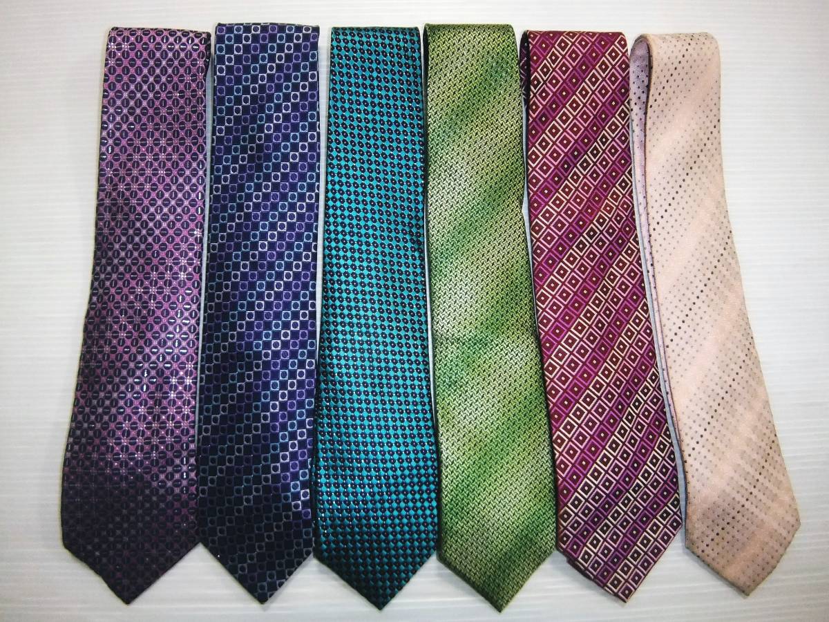 ブランド ネクタイ Paul Smith ポールスミス GUCCI グッチ DKNY ダナ・キャラン 6本 ネクタイ Paul Smith チェック PS205 smith