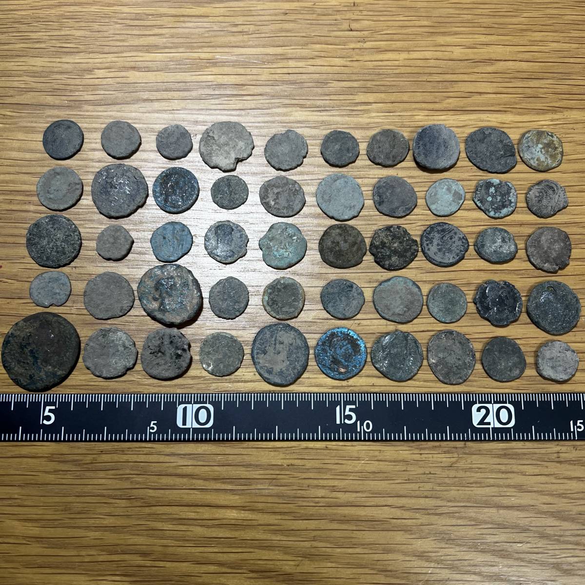 古代ローマコイン】未洗浄未選別アンティークコイン50枚大量まとめてロット！超