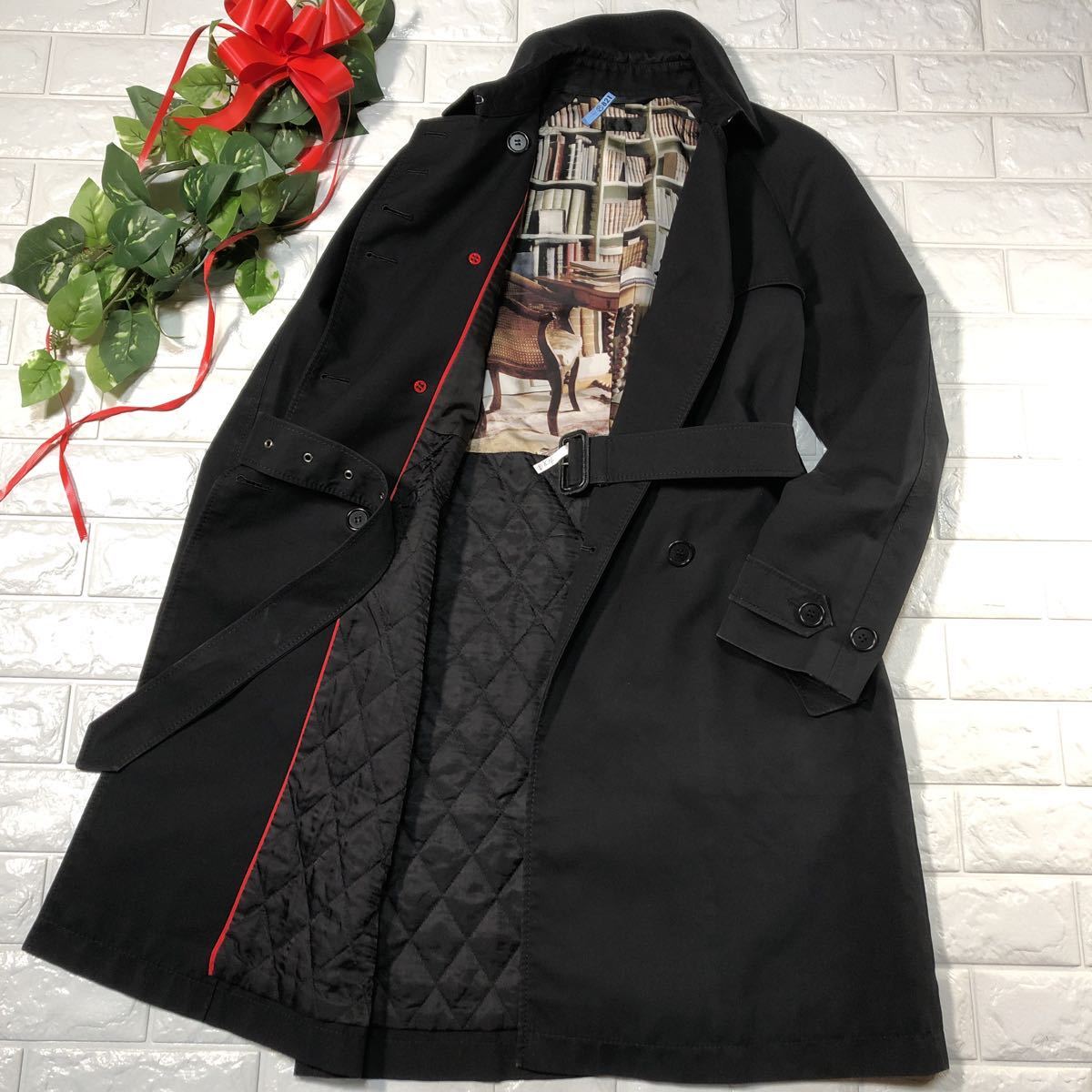 得価，最新作 ポール スミス クリーニング済/牛革使用 Paul Smith トレンチ コート ロング丈 ウエストべルト付 ブラック Ｌ レディース(Lサイズ)｜売買されたオークション情報、yahooの商品情報をアーカイブ Lサイズ