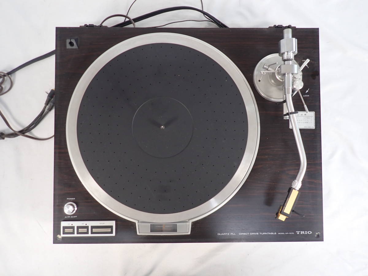 TRIO トリオ レコードプレーヤー KP-7070 オーディオ機器 通電確認済