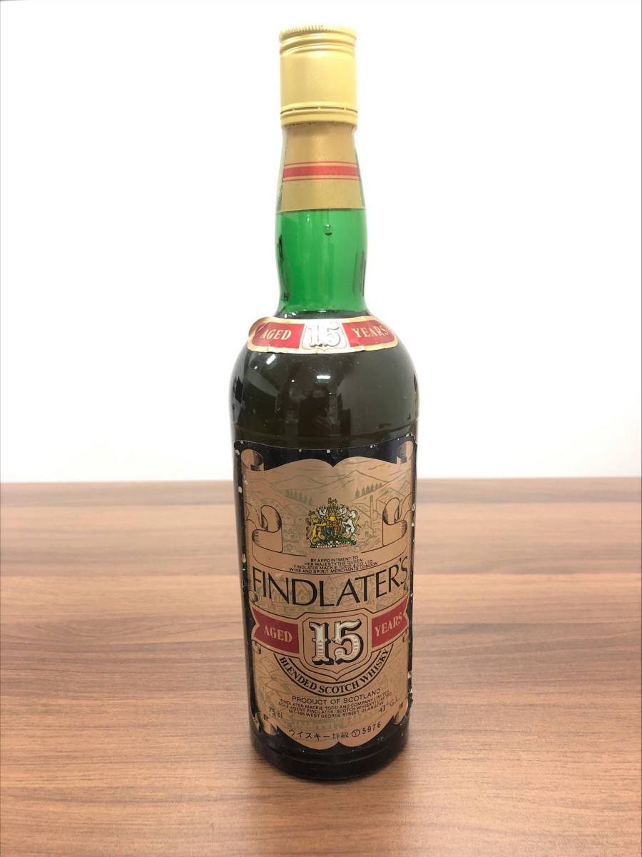 古酒 FINDLATER'S フィンドレイター 15年 スコッチ ウイスキー 760ml