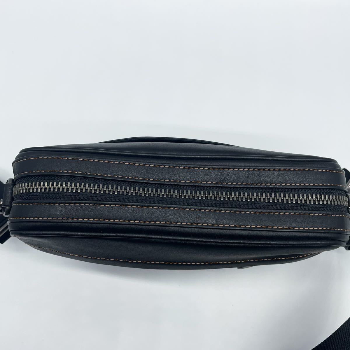 COACH コーチ チャーム付き グラハム ボディバッグ ブラック レザー 黒 1円【未使用】保管品 超高級品 COACH コーチ ショルダーバッグ ボディ