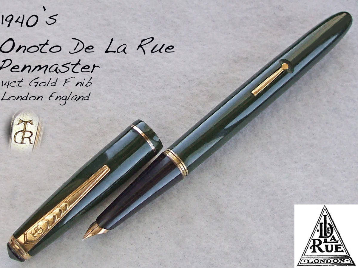 ONOTO THE PEN De La Rue やすい London 14Ct 万年筆 