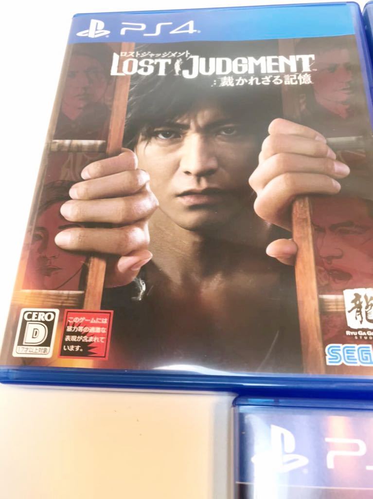 PS4 ソフト　ロストジャッジメント　バイオハザード　RE shenmue Ⅲ 3本　まとめて　動作確認済 PS4 5本セットPS4 STRANDING&frasl;テイルズ 16本まとめ ゲームソフト 動作未確認(エルデン