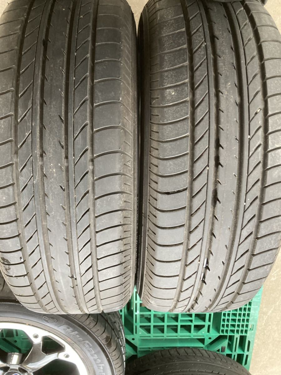 中古225/60R17 サマータイヤとスバル純正ホイール 純正ホイール スバル 225/60R17 5穴 サマータイヤ XV ワンシーズンだけ