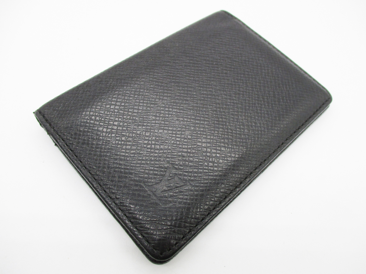 Louis Vuitton 黒 レザー パスケース LOUIS VUITTON☆ ギフト◎ レザー 