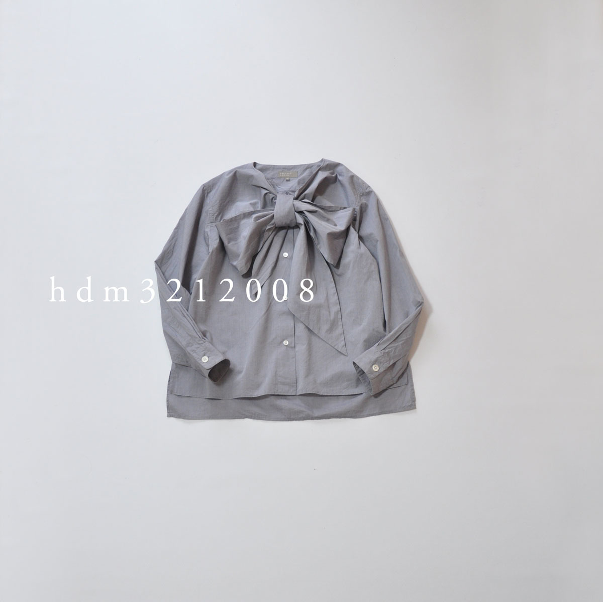 2021ss MARGARET HOWELL マーガレットハウエル COTTON CHAMBRAY リボン 