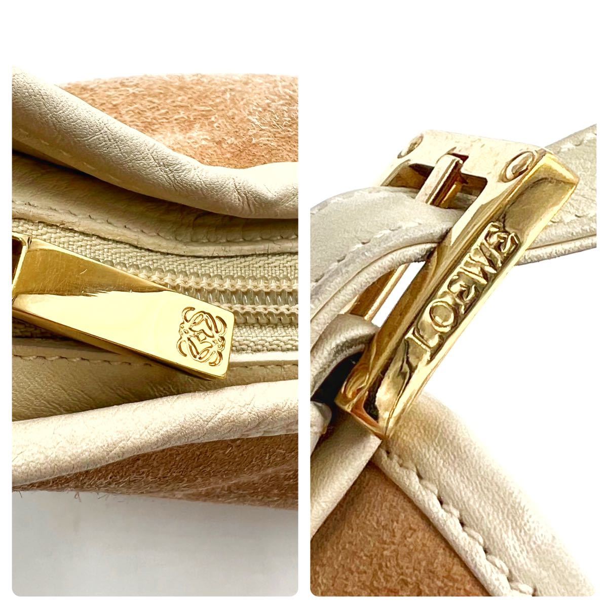1円【最高級希少品】LOEWE ロエベ アクセサリーポーチ ハンドバッグ 