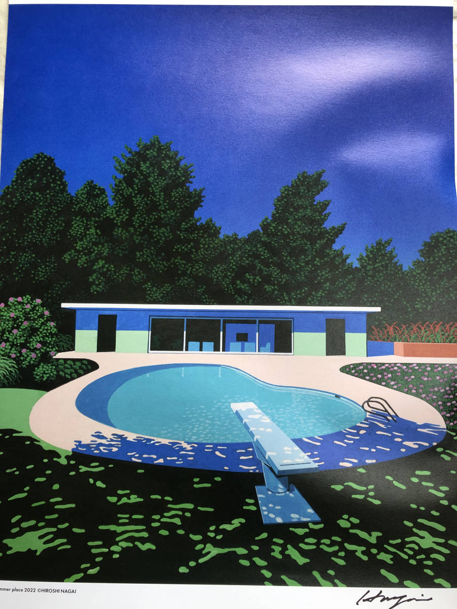 永井博　ポスター　2種　完売品 永井博 BLUE CAR AND THE BEACH ポスター 通販/販売 | ポスッタ