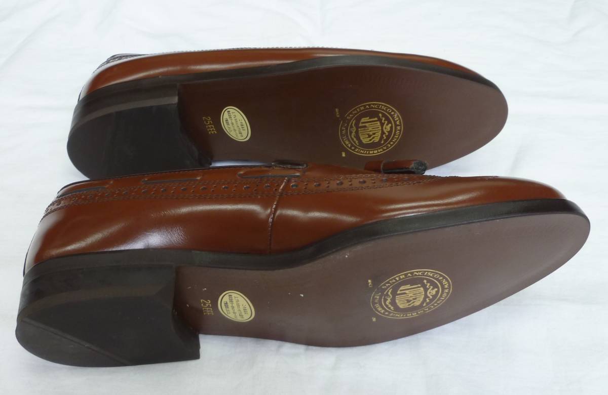 ○ REGAL Jプレス タッセルローファー ブラウン ウイングチップ 