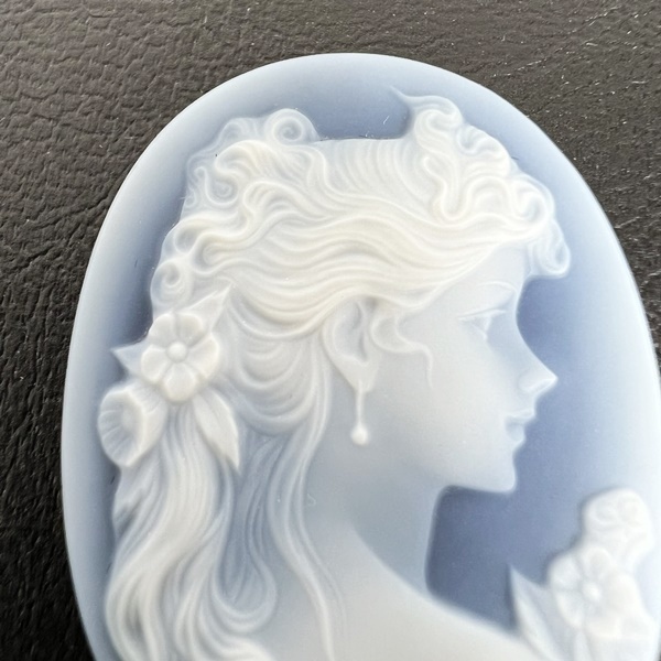 ストーン カメオ ルース W 30 mm × H 40 mm × D 3 mm 6.6 g