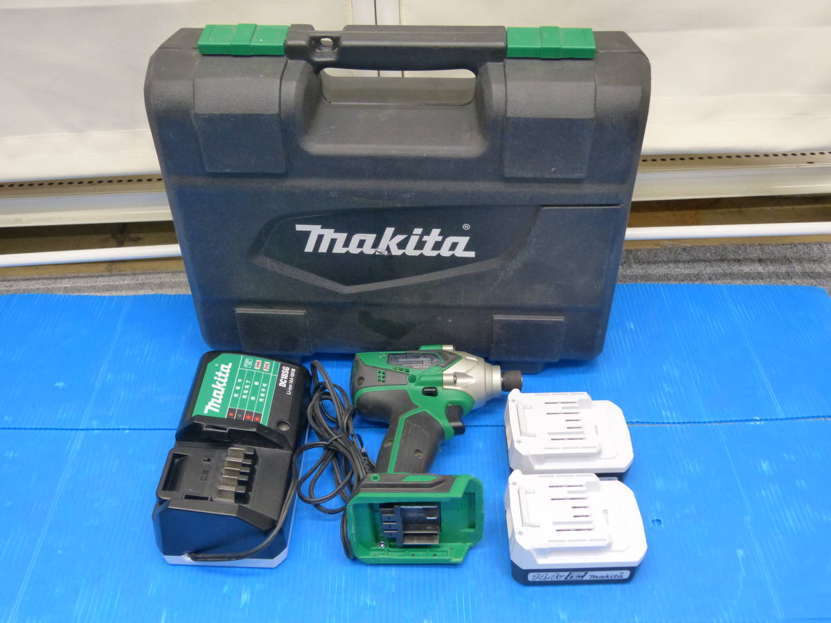 驚きの破格値，人気 / Makita マキタ 充電式 インパクトドライバ M697D 14.4V 電動工具 充電器 バッテリ&times;2 ケース 使用感有 み 保管品(本体)｜売買されたオークション情報、yahooの商品情報をアーカイブ公開 - オー インパクトドライバ