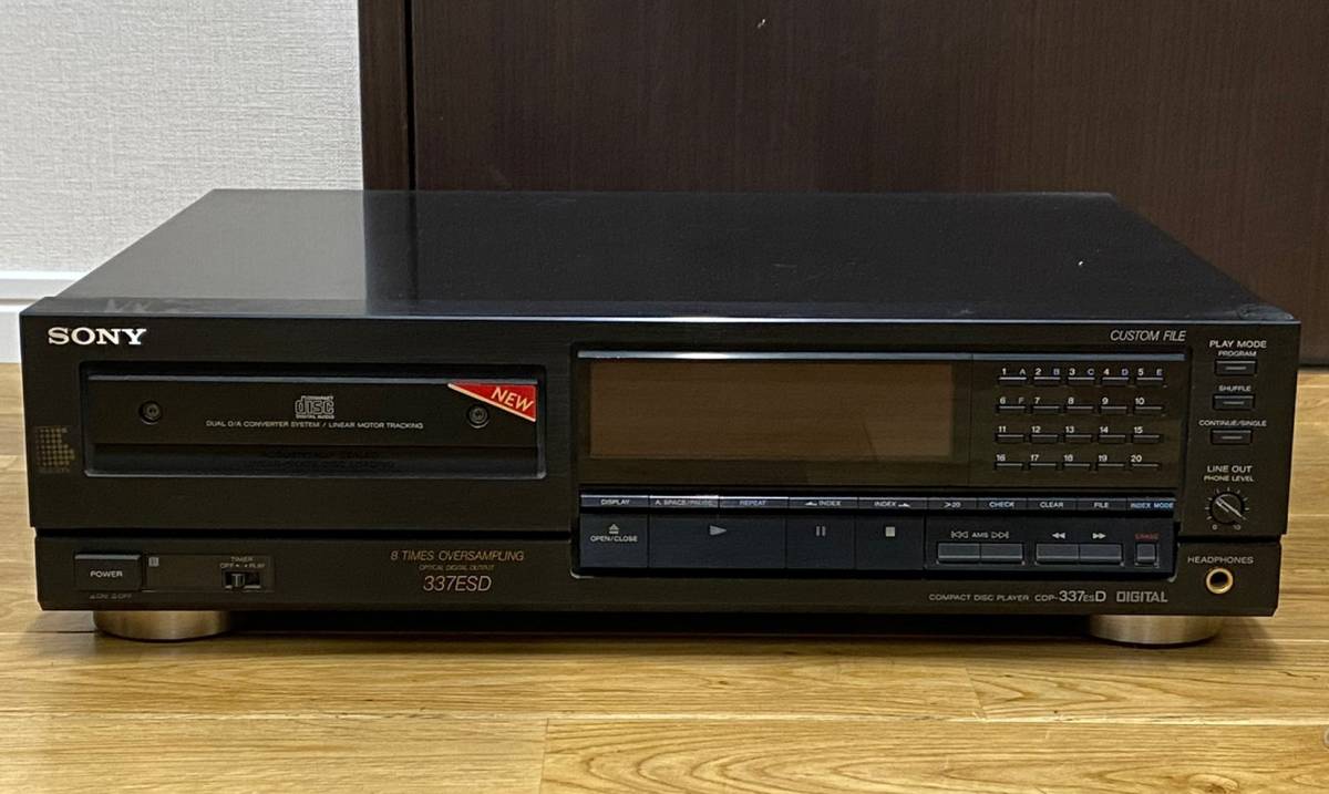 SONY ソニー CDP=337ESD CDプレーヤー CDデッキ 通電 オーディオ機器 