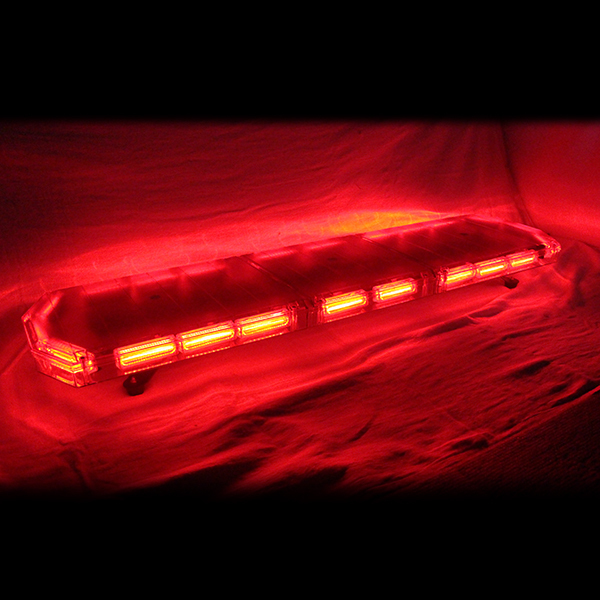 【全長120cm】LED 回転灯 大型ラウンドタイプ 【レッド】 赤色 赤 点灯パターン21種類 高照度COBチップ 緊急車両 レッカー車 WB-833-120 回転灯 LED 赤 + ブルーCOBチップ採用 パトランプ