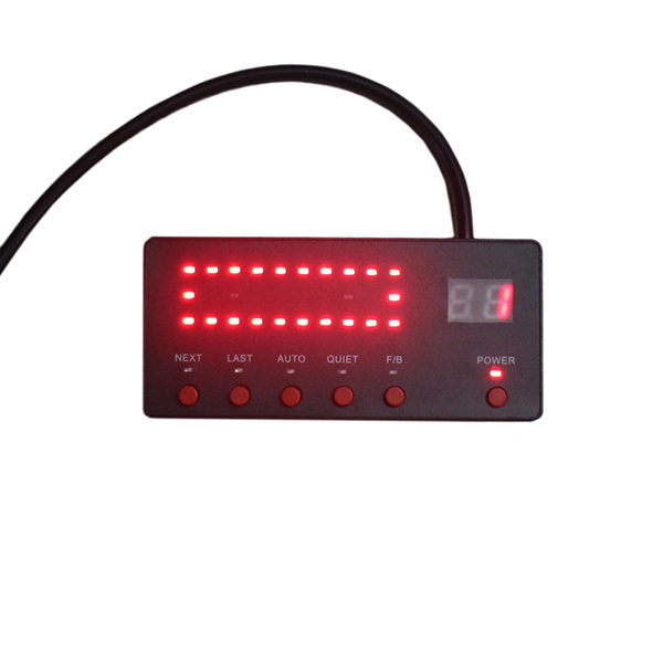 【全長120cm】LED 回転灯 大型ラウンドタイプ 【レッド】 赤色 赤 点灯パターン21種類 高照度COBチップ 緊急車両 レッカー車 WB-833-120 回転灯 LED 赤 + ブルーCOBチップ採用 パトランプ