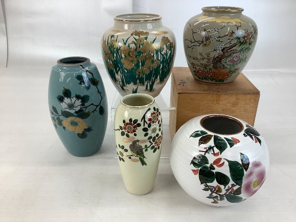 九谷焼 花瓶 5点 まとめ 正峰 他 ACBF 中古品 - 九谷焼 2026年最新Yahoo!