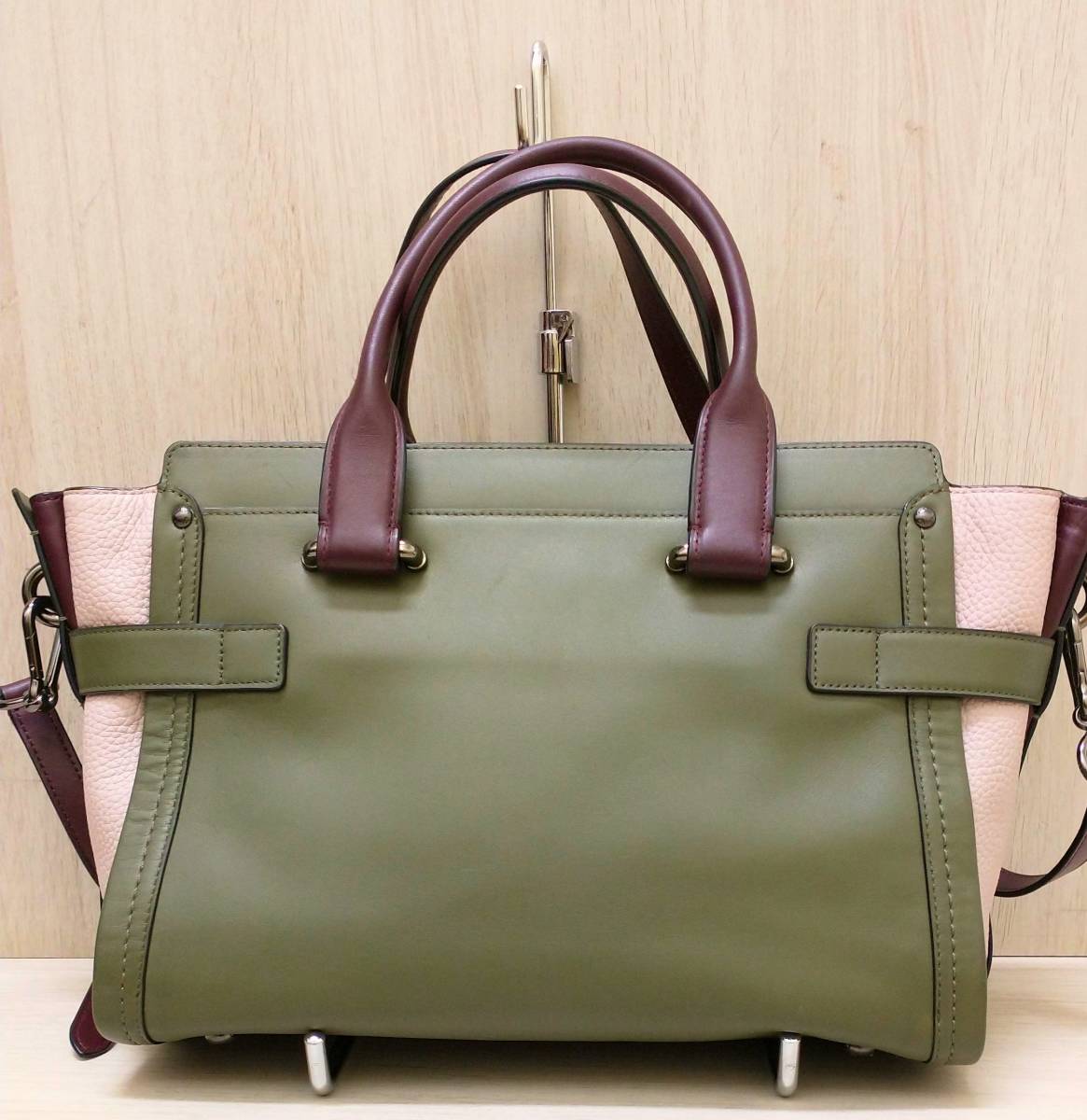 COACH 】 コーチ 56039 スワッガー カラーブロック 2WAY ハンドバッグ 
