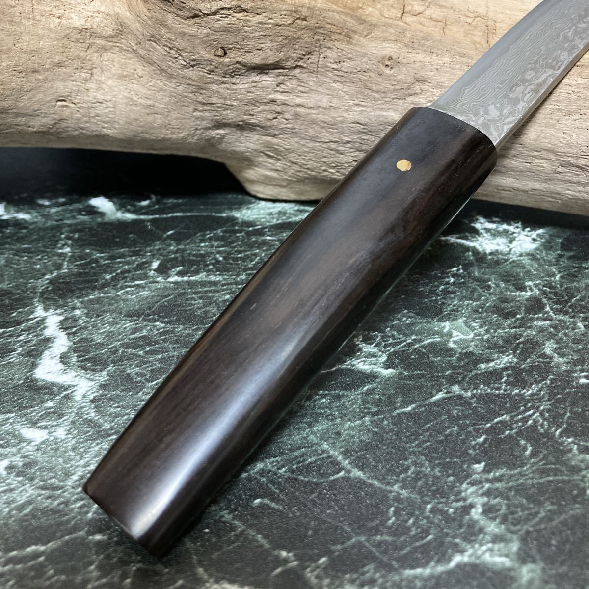 研ぎ師］VG10 ダマスカス鋼 短刀 小刀 ドス TANTO Damascus V金10号