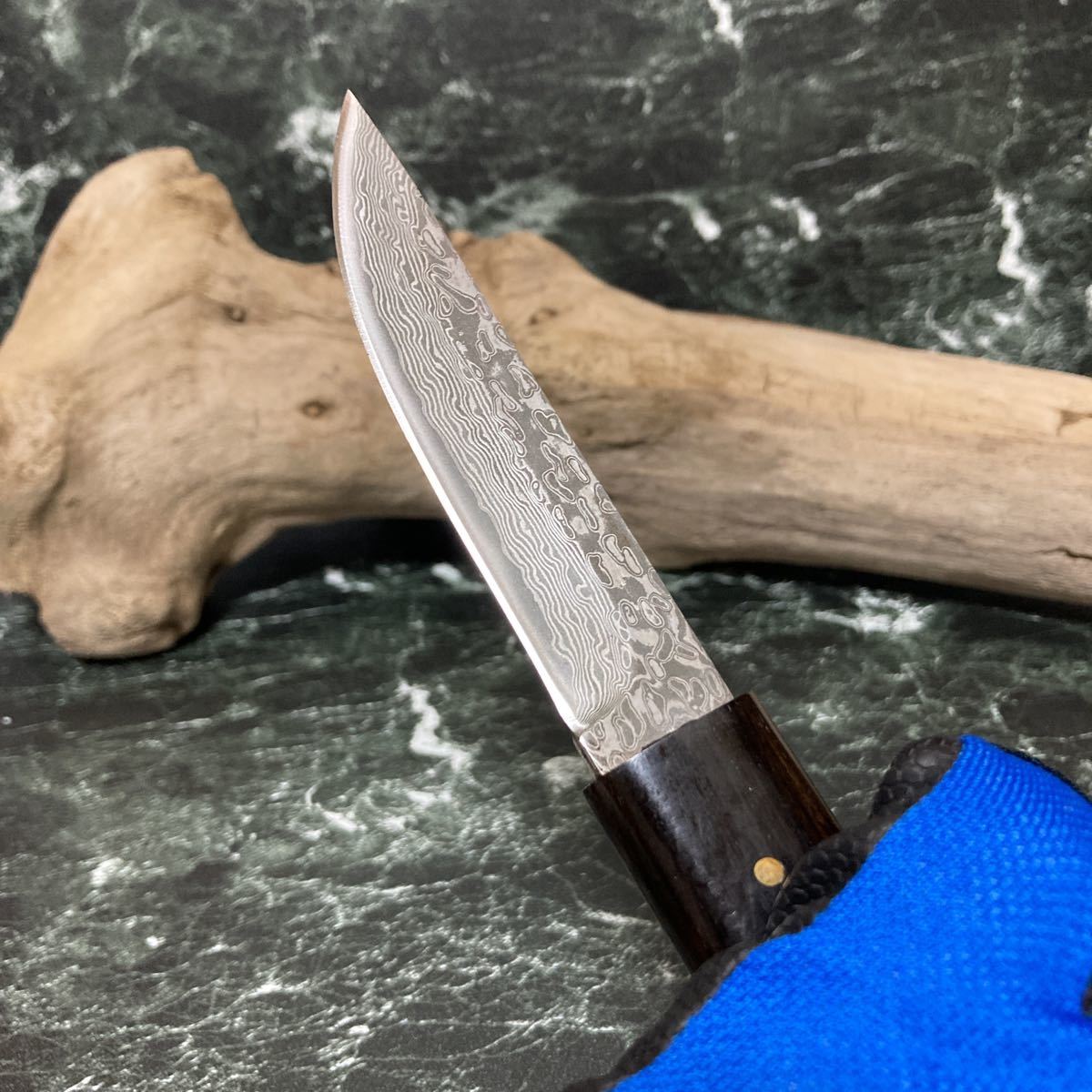 研ぎ師］VG10 ダマスカス鋼 短刀 小刀 ドス TANTO Damascus V金10号