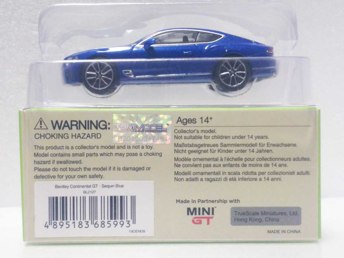 ベントレー別注 MINI GT 1/64 ベントレー コンチネンタルGT シークイン 